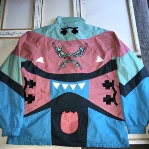 OG waves windbreaker in boosace blue blue multi